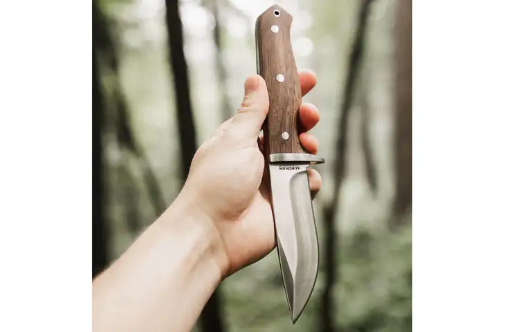 Boker Drop Walnut 4.25in Fixed Blade Knife - view 5